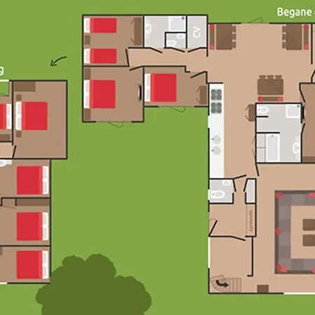 28-persoons Groep Apartment